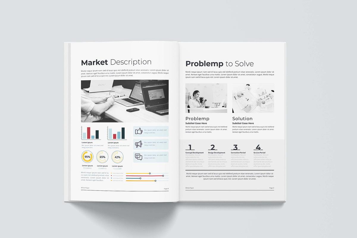 White Paper | MS Word & Canva, a Brochure Template by obayes (Photo 11 of 18)