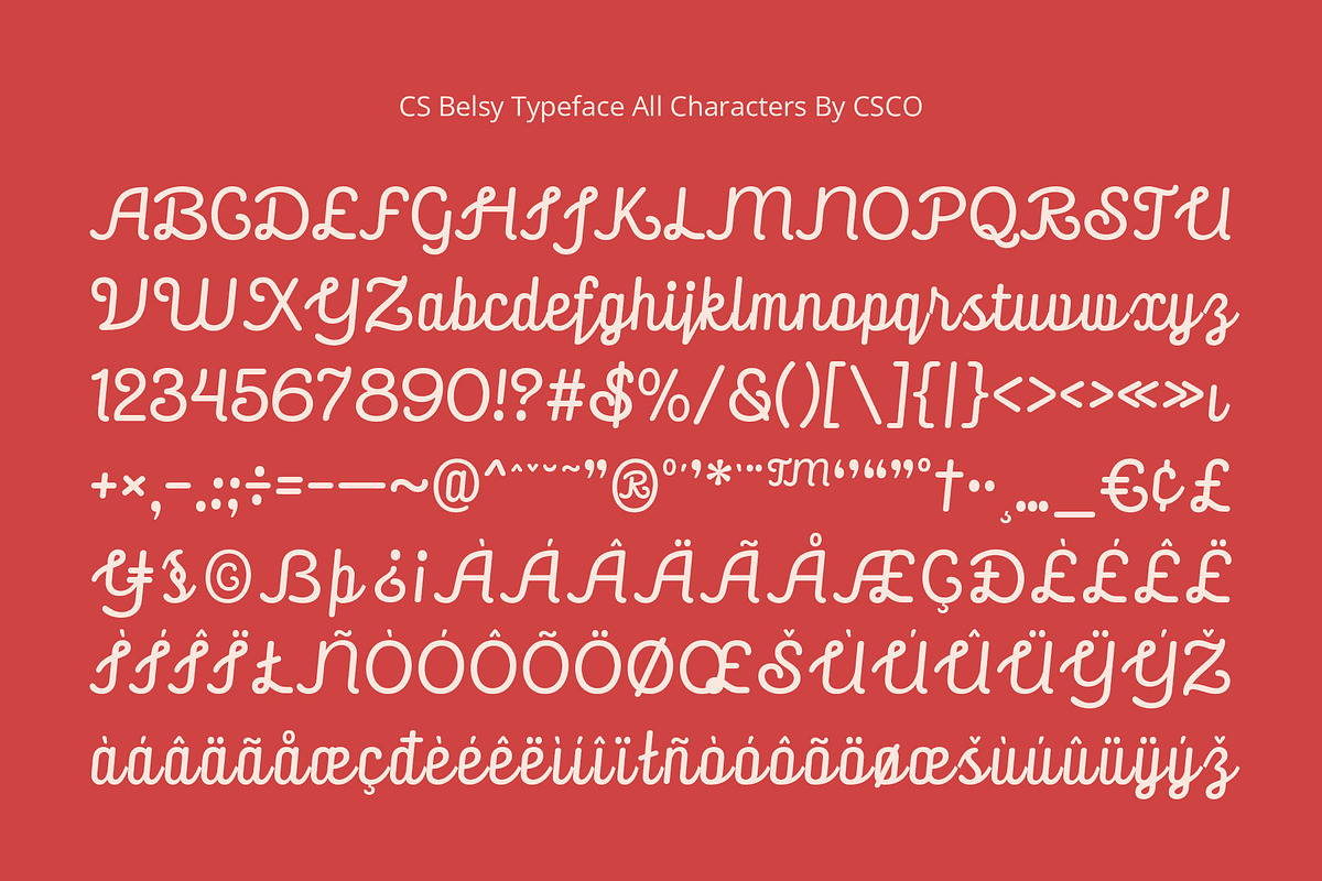 CS Belsy – Script Font, a Script Font by Craft Supply Co. (Photo 8 of 8)