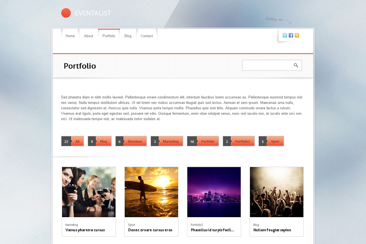 Eventalist Wordpress Theme, a Websites & App Template by cssmania (Photo 5 of 5)