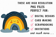 Cute Rainbow Clipart, an Illustration by Libby Wishes (Thumbnail 4 of 7)
