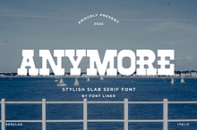 Anymore - Vintage Slab Serif Font