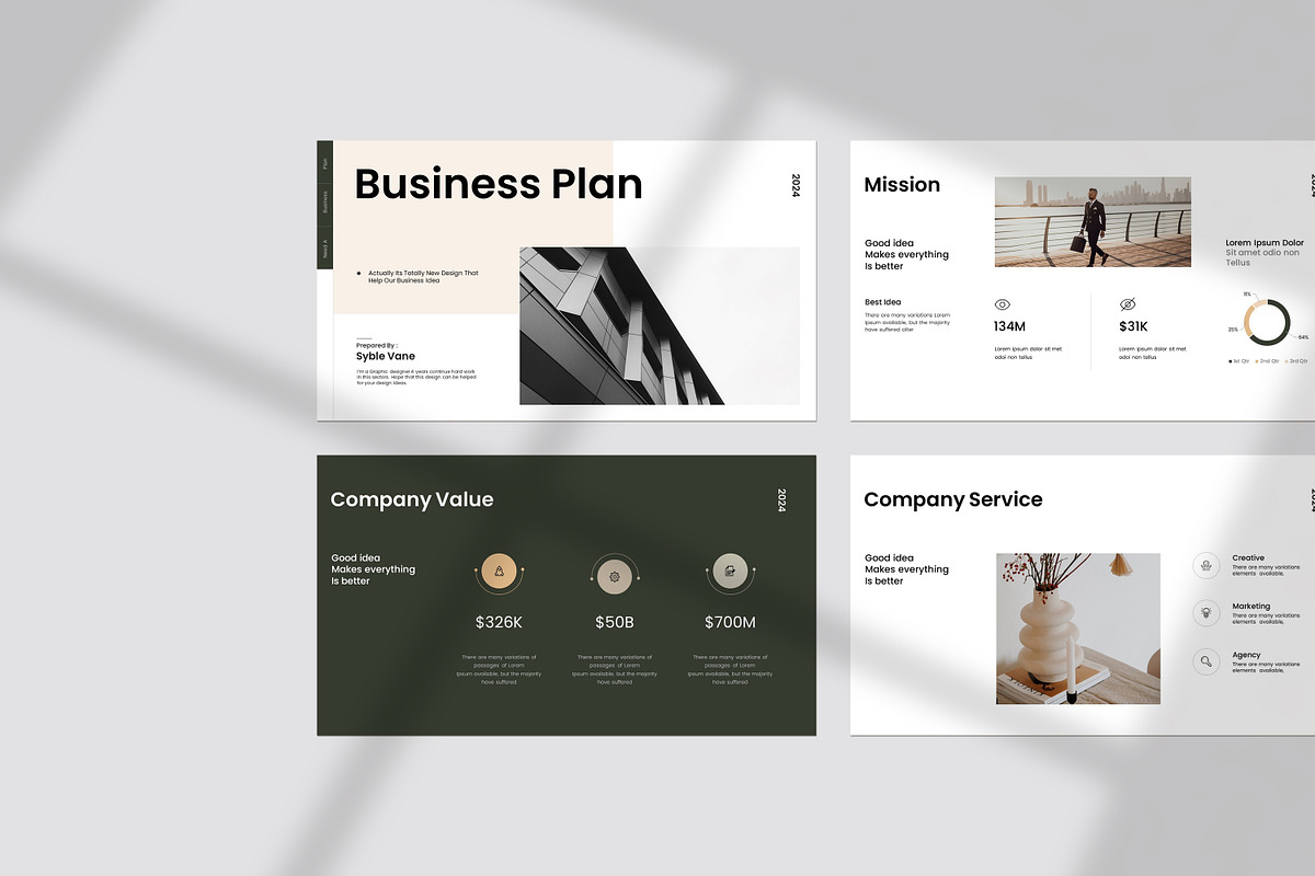Business Plan Presentation Template, a Presentation Template by slidestock55 (Photo 2 of 10)