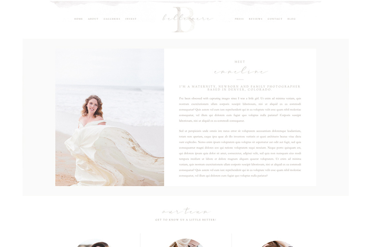 Belle Mère ProPhoto 6 Template, a Templates & Theme by Red Met Yellow Creative (Photo 4 of 14)