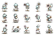 Watercolor Spring Birds Clipart, an Illustration by GatewayDesign (Thumbnail 3 of 3)