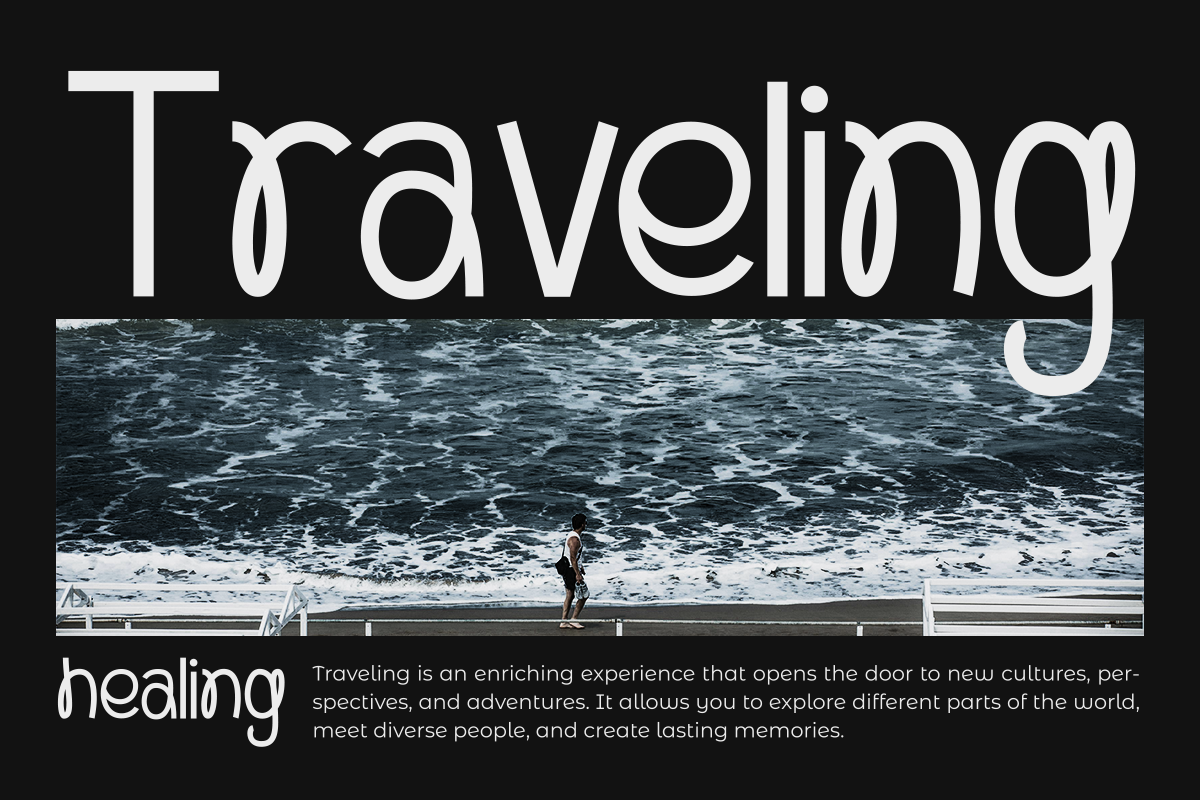 Kagon - Unique Modern Experimental, a Sans Serif Font by Pandeka Studio (Photo 10 of 12)