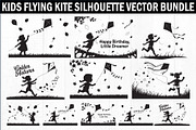 Kids Flying Kite Laser Cut Bundle, an Object Graphic by Designs_River (Thumbnail 1 of 11)