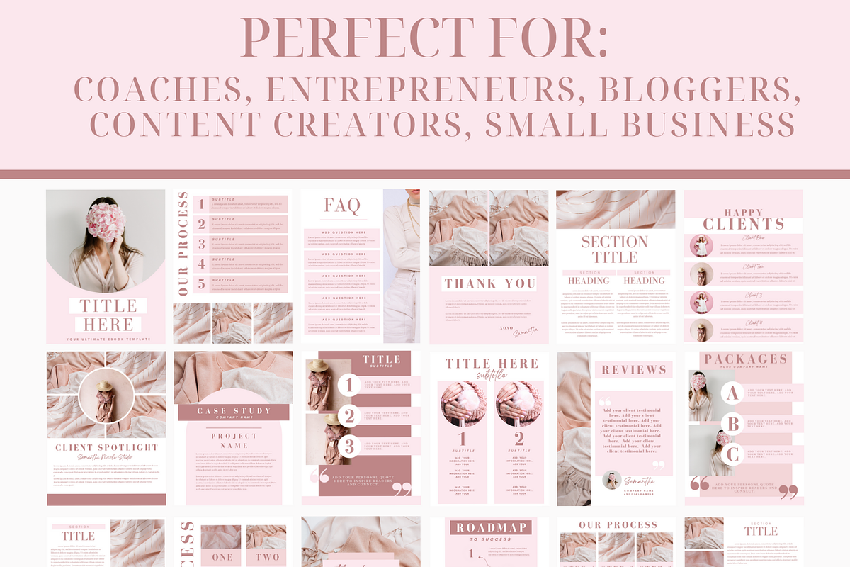 Pink Ebook Creator for Coaches, a Magazine Template by Oh So Social Boutique (Photo 4 of 4)
