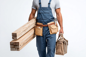 Smiling professional carpenter, an Industrial Photo by MistyDay