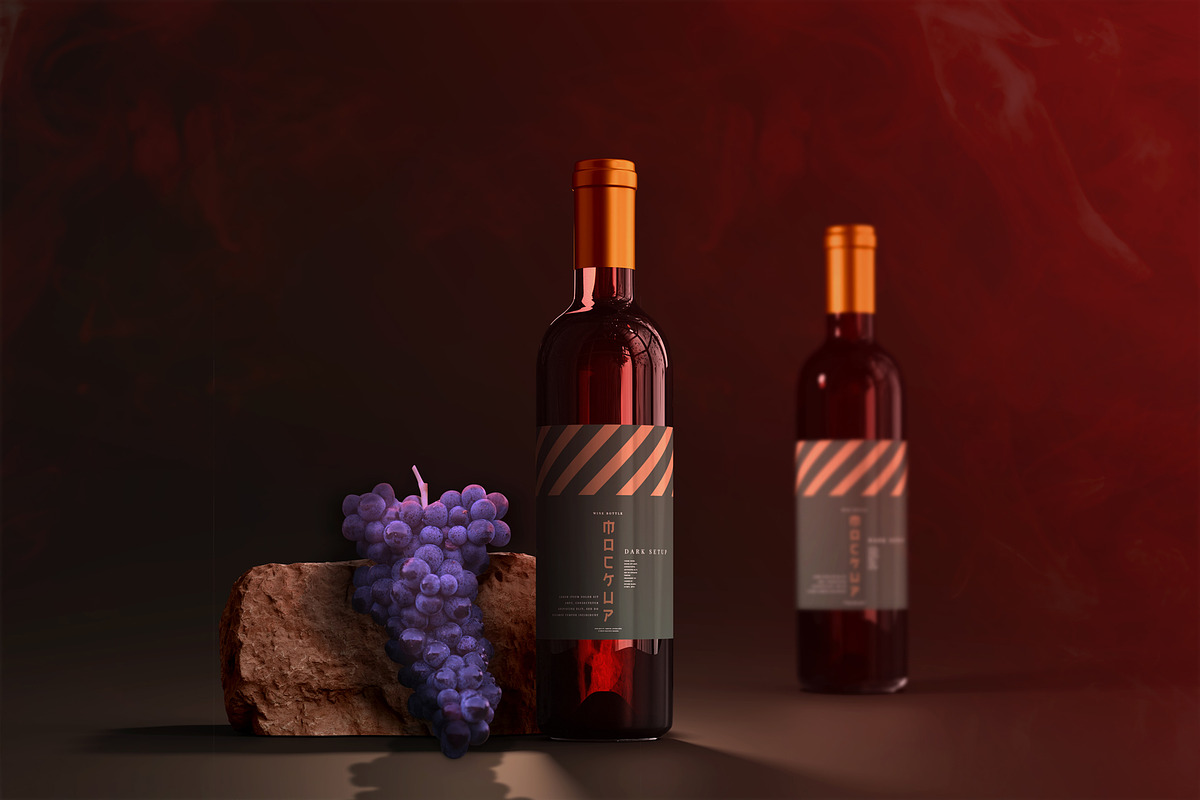 Red Wine Mockup Set, a Product Mockup by PSD Market (Photo 1 of 17)