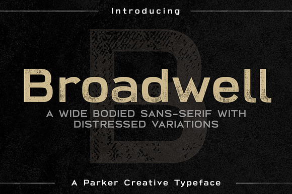Broadwell | Strong Distressed Font preview 8