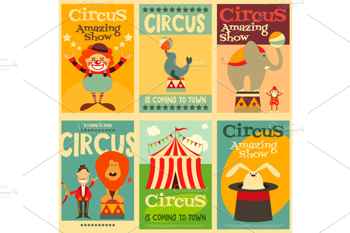 Circus, an Animal Illustration by ELFIVETROV DESIGN