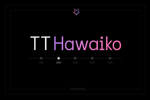 TT Hawaiko Typeface