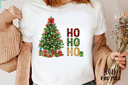 Christmas Tree and Ho Ho Ho PNG, an Illustration by DreamArtGraphic (Thumbnail 1 of 5)