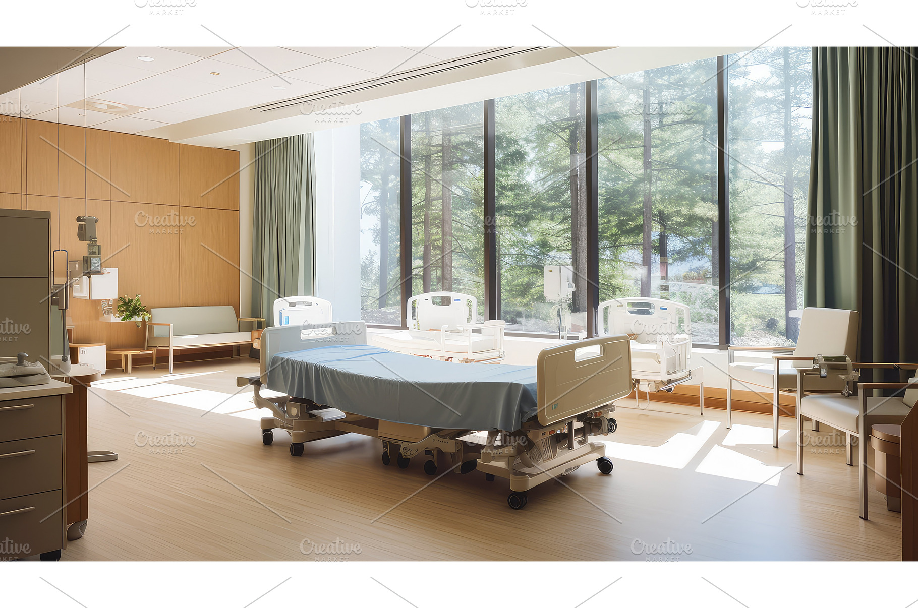 medical surgery hospital building ai, a Background Photo by pikepicture