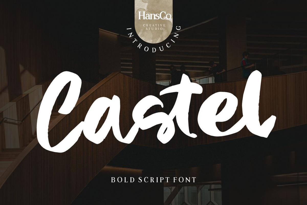 Castel Bold Script Font, a Script Font by Burhan Afif