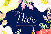Garden Watercolor flowers, an Illustration by LABFcreations (Thumbnail 3 of 4)