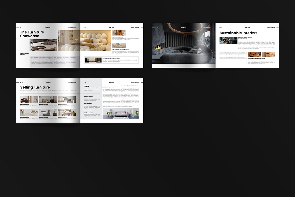 Interior Design Magazine Landscape, a Magazine Template by Spark_Creative (Photo 13 of 13)