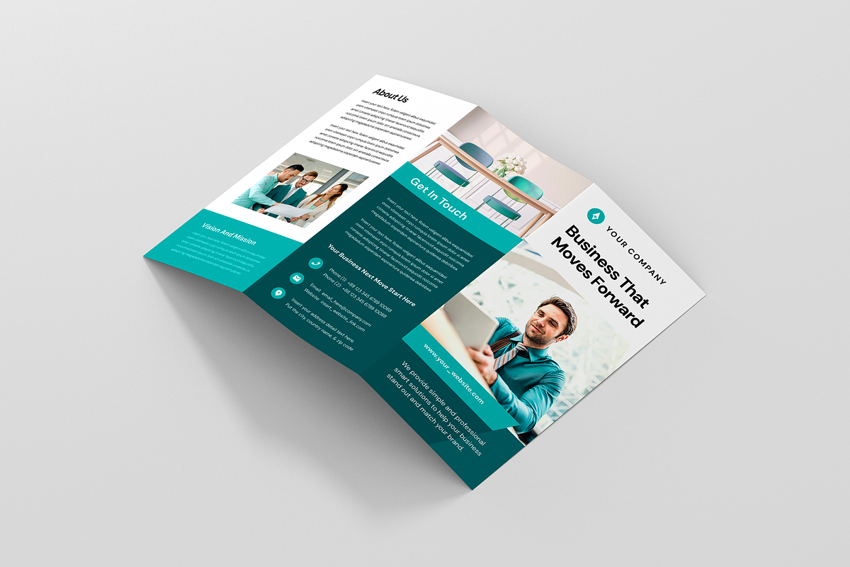 Brochure | Canva, MS Word, InDesign, a Brochure Template by Leaflove (Photo 3 of 6)