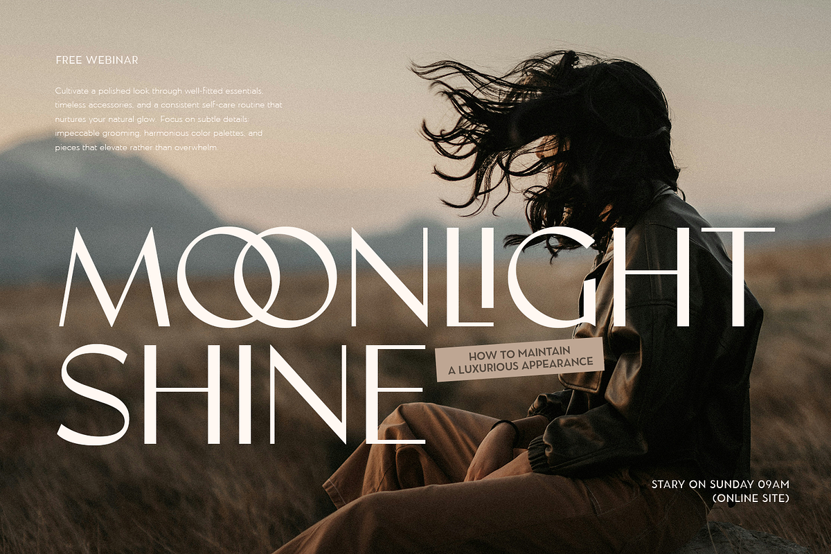Maroon - Luxury Font, a Sans Serif Font by Umitype (Photo 8 of 10)