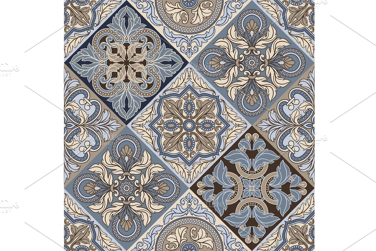 Portuguese azulejo ceramic tile, a Texture Graphic by incomible