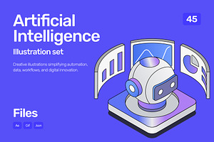 Animated AI Isometric Illustrations, a Technology Illustration by Vectors Market