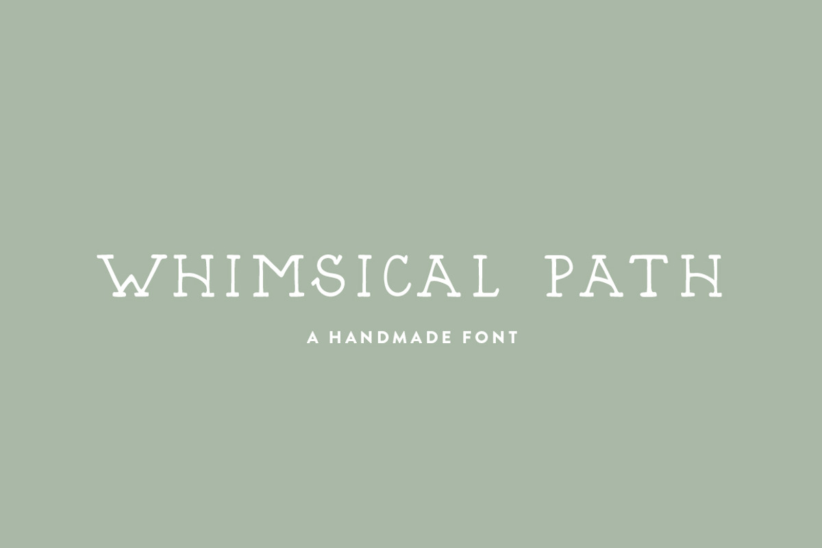 Whimsical Path: A Hand-Lettered Font preview 2