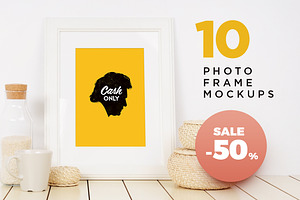 -50% Sale. Photo Frame Mockups