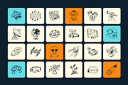 200 Space and Study Doodles, an Outline Icon by Brickclay (Thumbnail 8 of 14)