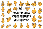 50+Four-Fingered Cartoon Hands Pack, an Object Illustration by Graplick (Thumbnail 1 of 3)