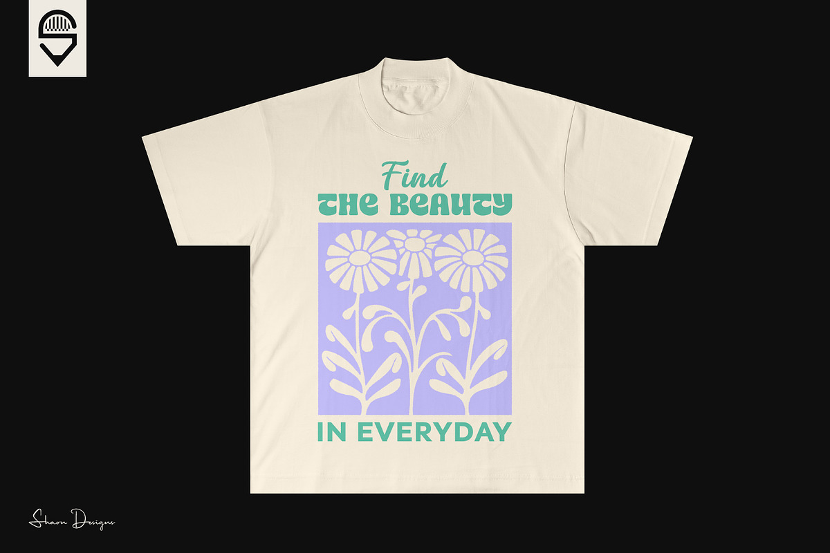 Whimsical Floral Positive Quote, a Graphic by shaondesigns (Photo 4 of 4)
