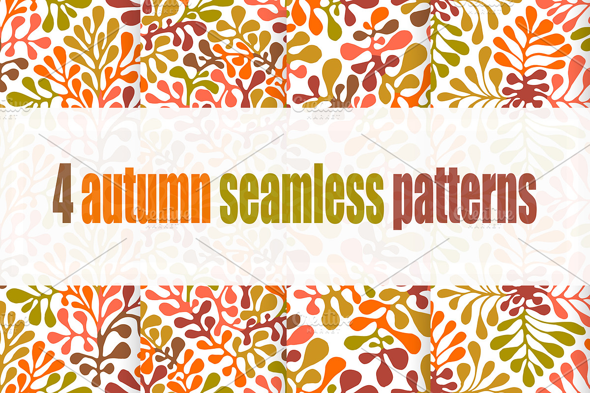 Vector Set of Seamless Patterns, a Pattern Graphic by alexmakarova (Photo 2 of 12)