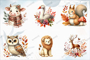 Autumn Animals Clipart, an Illustration by designcity5 (Thumbnail 2 of 5)