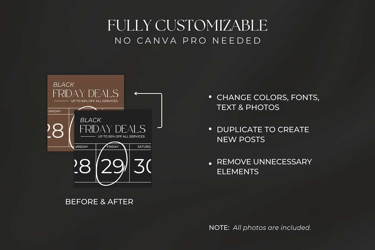 Black Friday Instagram Posts | Canva, a Social Media Template by Meraki Templates (Photo 4 of 8)