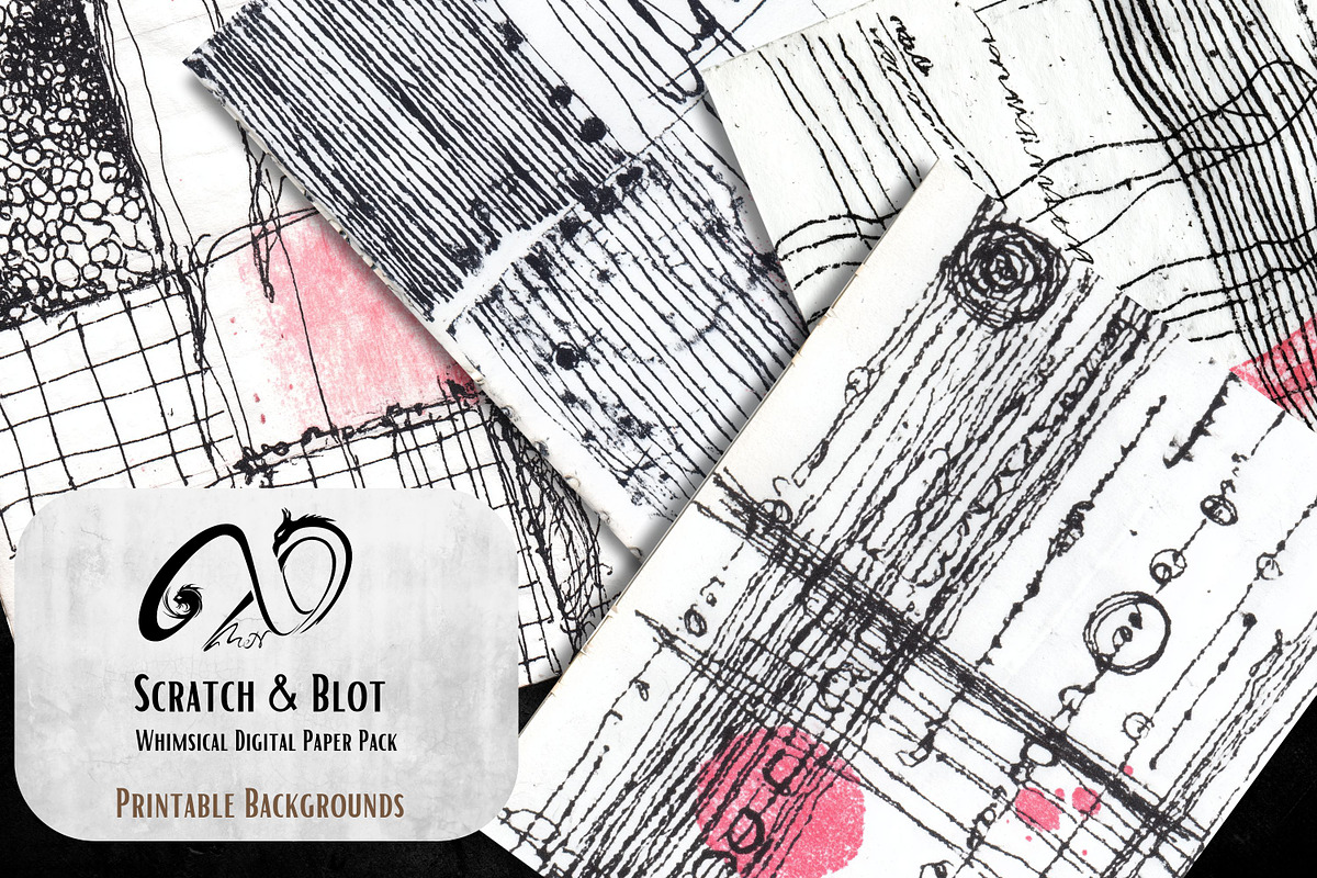 Scratch & Blot: Journal Ledger, a Background Graphic by NiiiNArt (Photo 3 of 9)