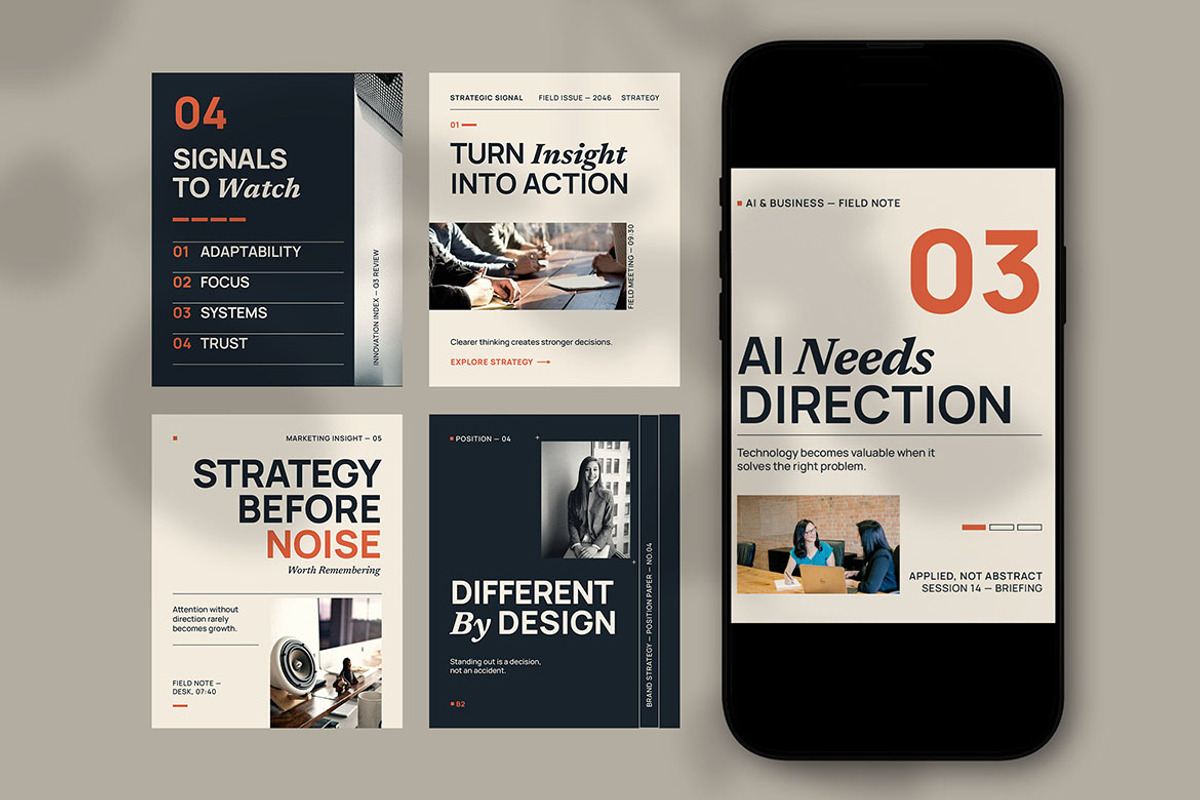 Strategic Business Social Media, a Social Media Template by Pitchlook.Studio (Photo 3 of 3)