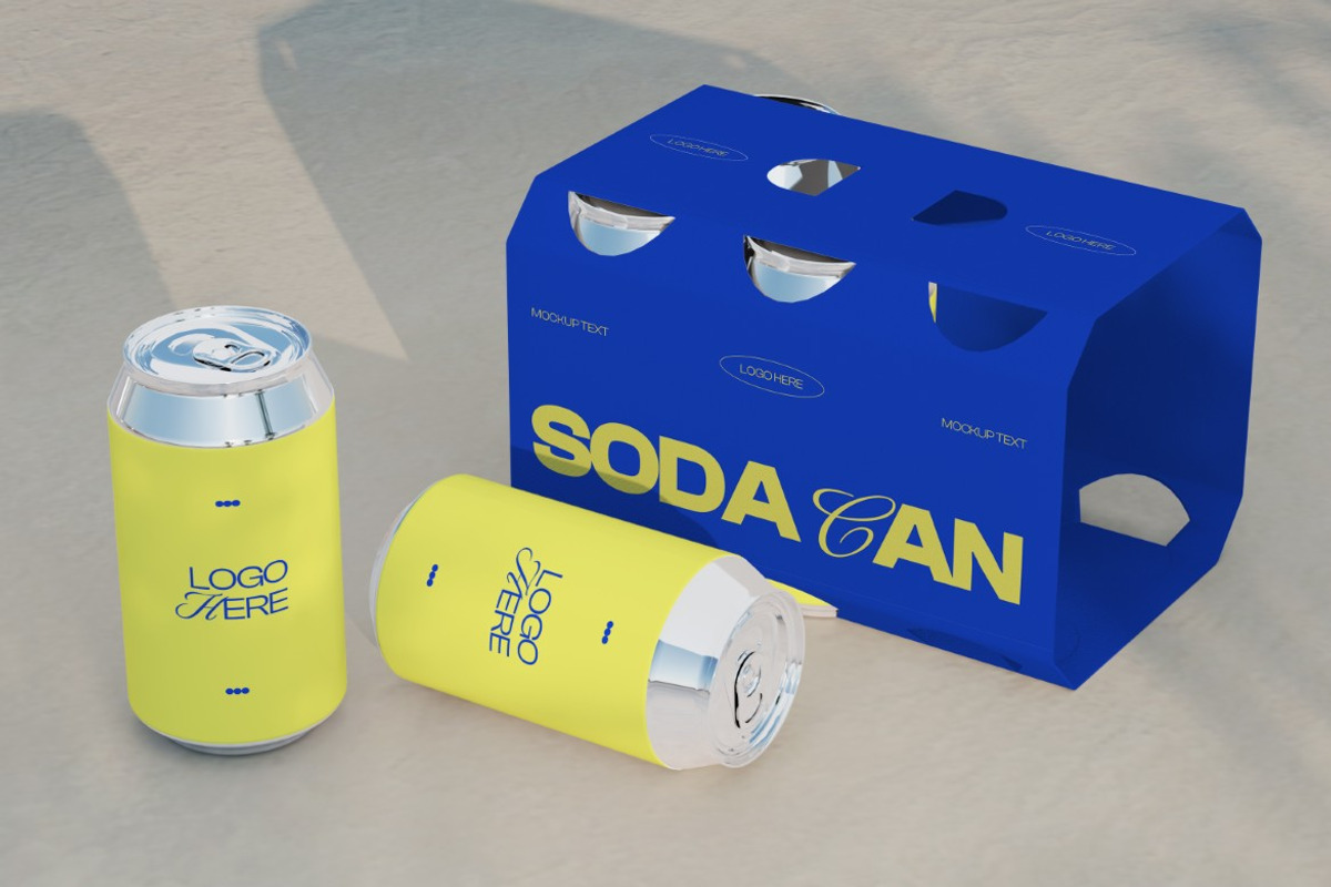 Soda Can Packaging Mockup, a Packaging Mockup by graphicook (Photo 3 of 4)
