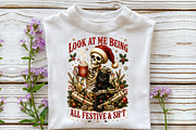 Funny Christmas Png, Snarky Skeleton, a Seasonal Illustration by Sublimation Artist (Thumbnail 3 of 9)