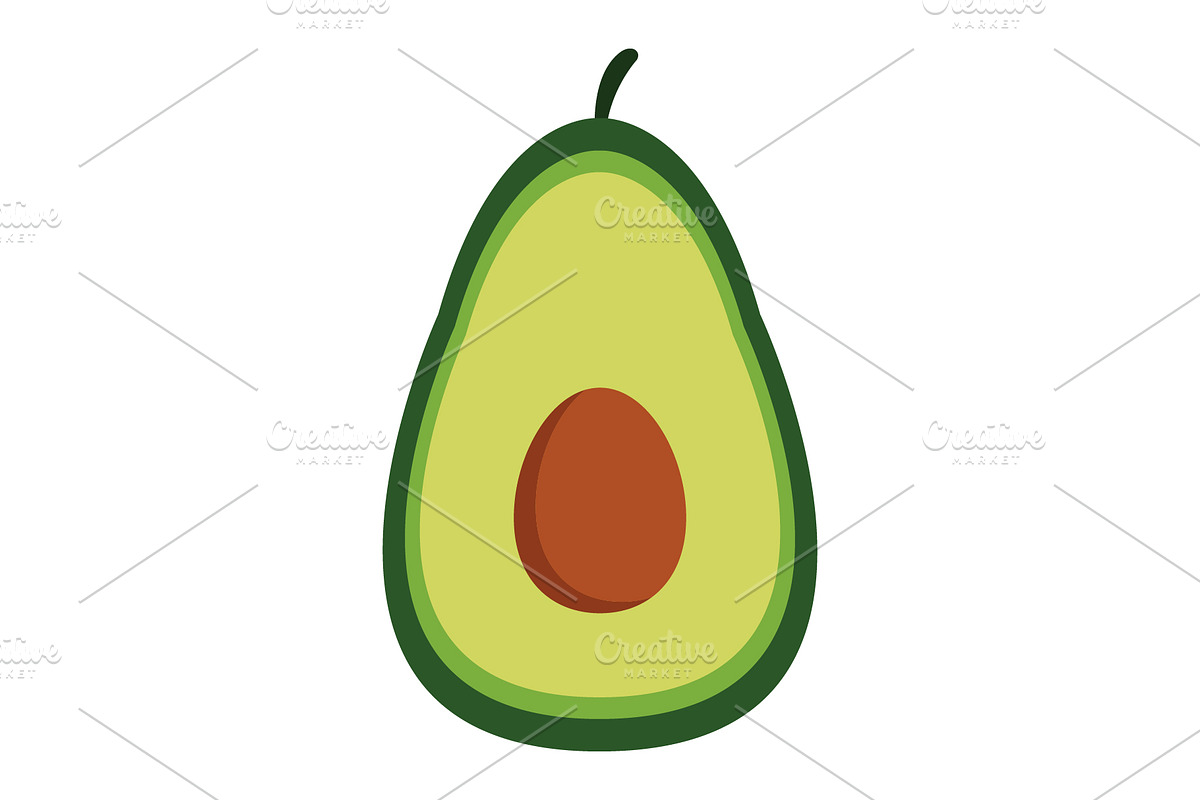 Avocado, an Illustration by Mark1987