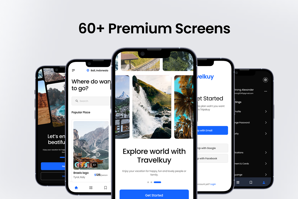 Travelkuy - Travel App UI Kit, an UI Kit Template by mz-studio (Photo 5 of 6)
