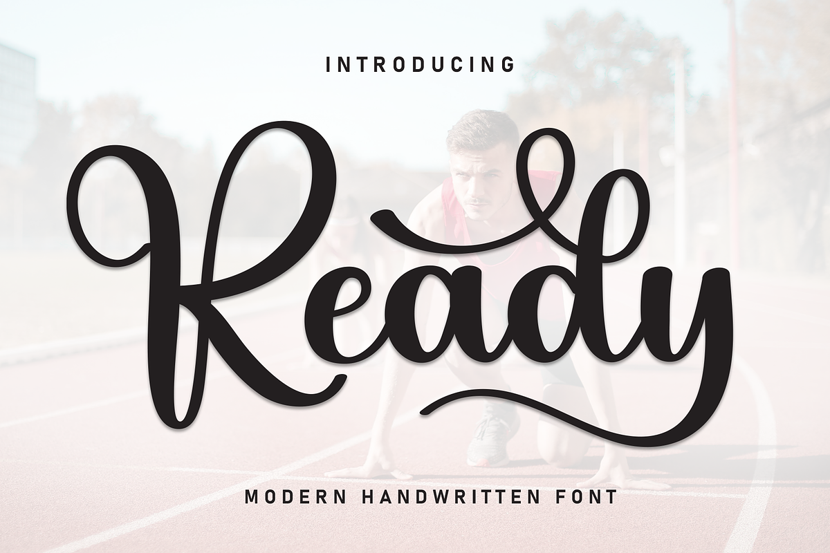 Ready | Script Font, a Handwritten Font by Scratchones (Photo 1 of 9)