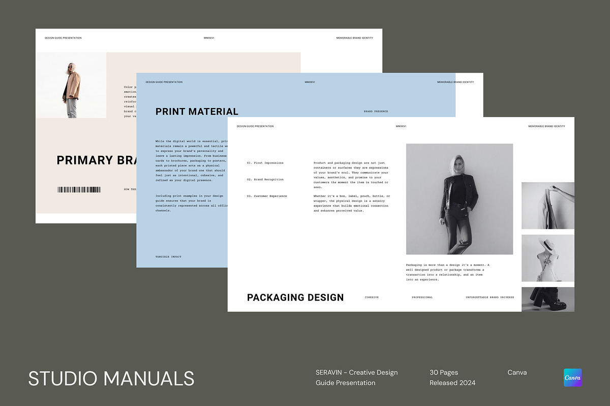 SERAVIN - Creative Design Guide, a Social Media Template by Studio Manuals (Photo 1 of 8)