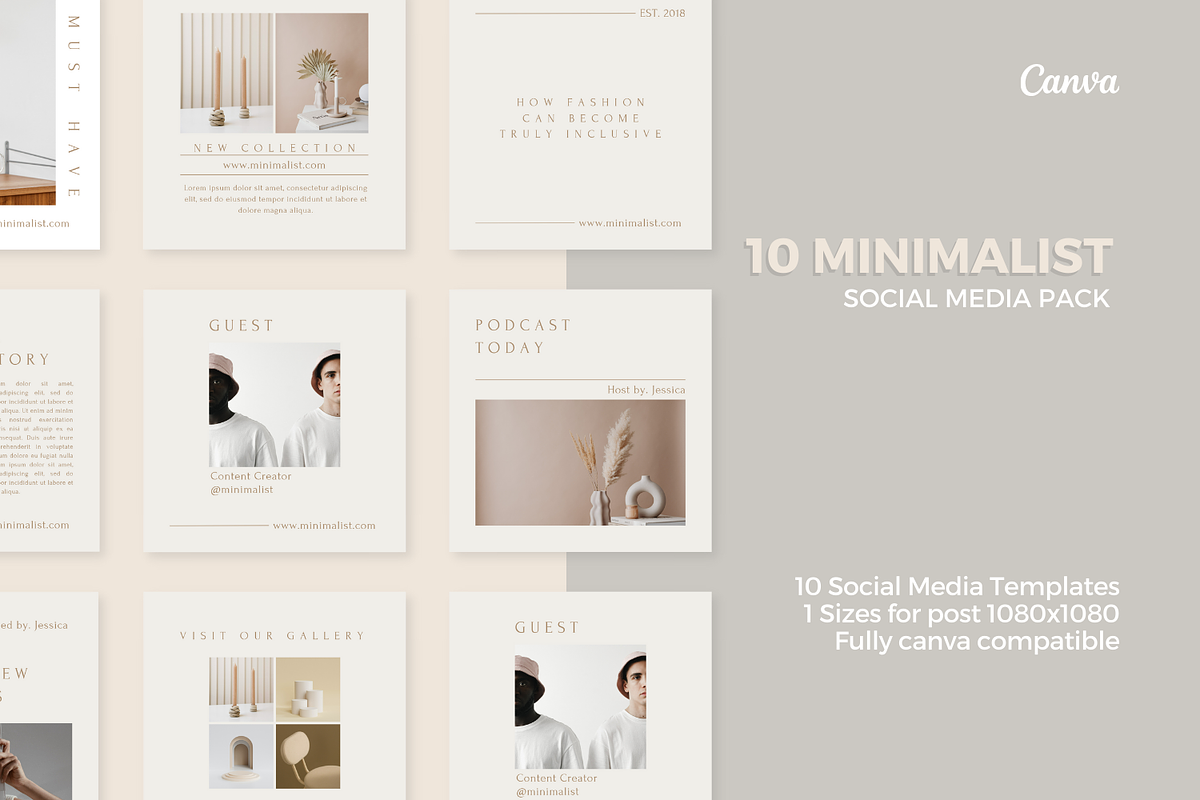 Minimalist Canva Template, a Social Media Template by Moodwave Studio (Photo 8 of 9)