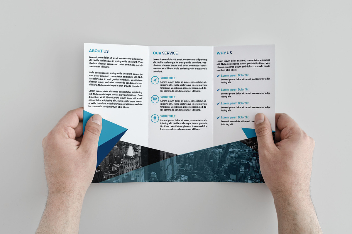 Minimal Trifold Brochure, a Brochure Template by assaiv (Photo 4 of 6)
