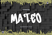 Mateo is a cute handwritten font, a Handwritten Font by Brown Cupple (Thumbnail 1 of 6)
