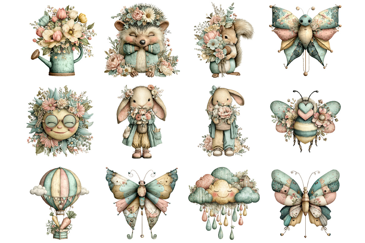 Whimsical Spring Singpost Clipart, a Graphic by CitraGraphics (Photo 3 of 5)