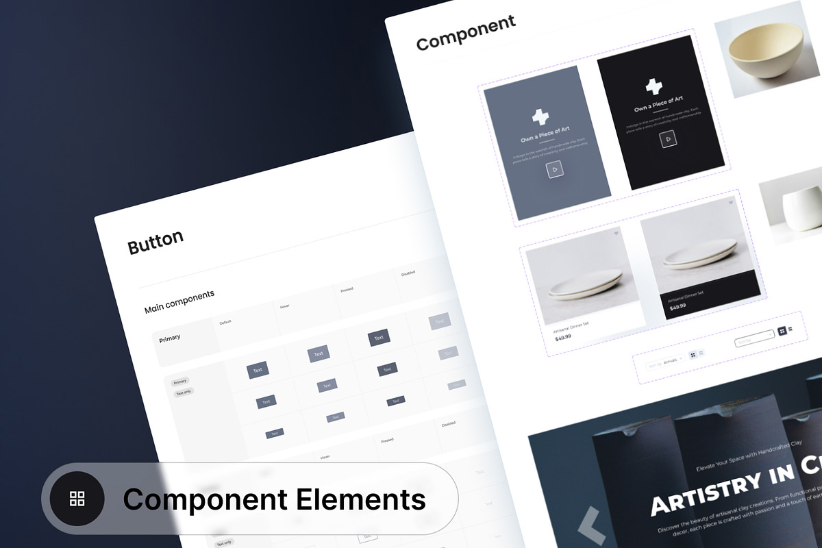 Bentuk - Handmade Crafts UI Kit, an UI Kit Template by hiddemaru (Photo 8 of 8)