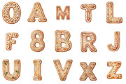 Gingerbread Christmas Alphabet, an Illustration by Designking (Thumbnail 3 of 5)