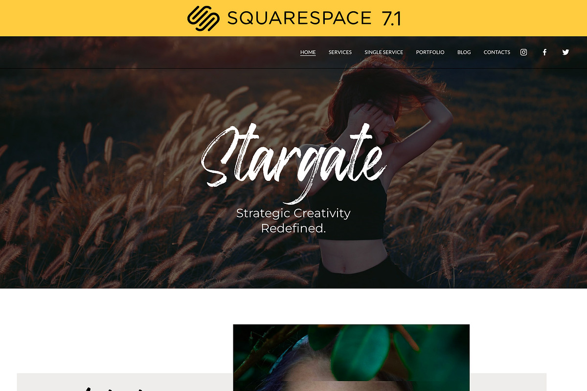 Squarespace template art portfolio, a Squarespace Template by PATCHPO (Photo 1 of 9)