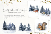 Vintage Christmas Watercolor clipart, a Seasonal Illustration by Yuliya Derbisheva (Thumbnail 12 of 14)