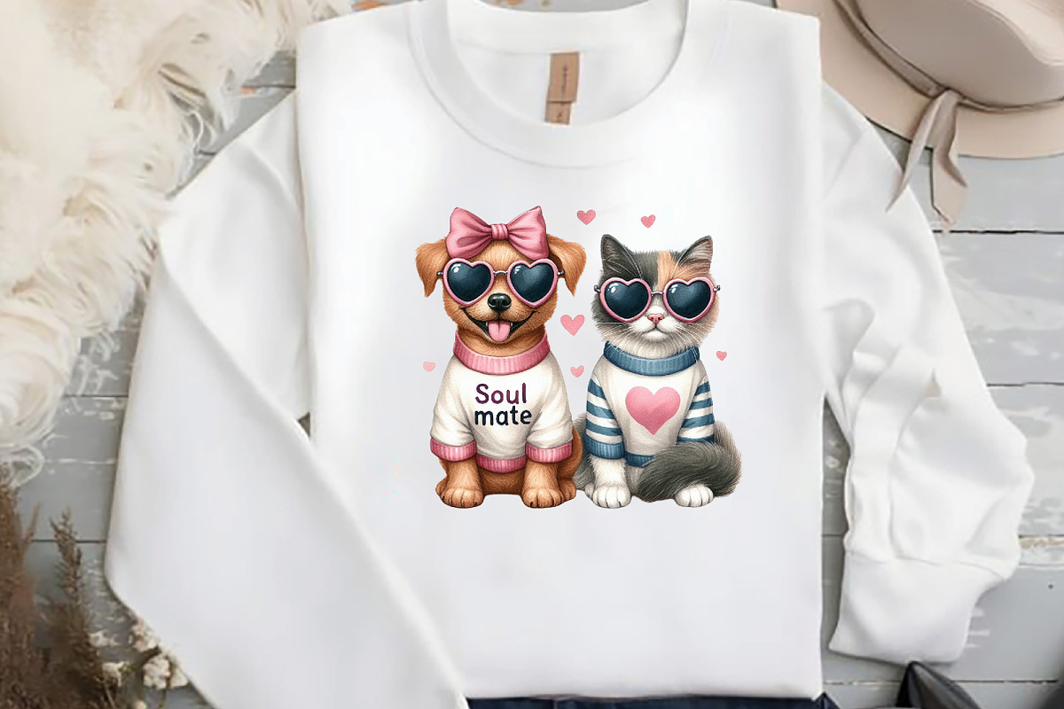 Watercolor Dog and Cat Cupol  Clipar, an Illustration by DreamCafeArt (Photo 5 of 7)
